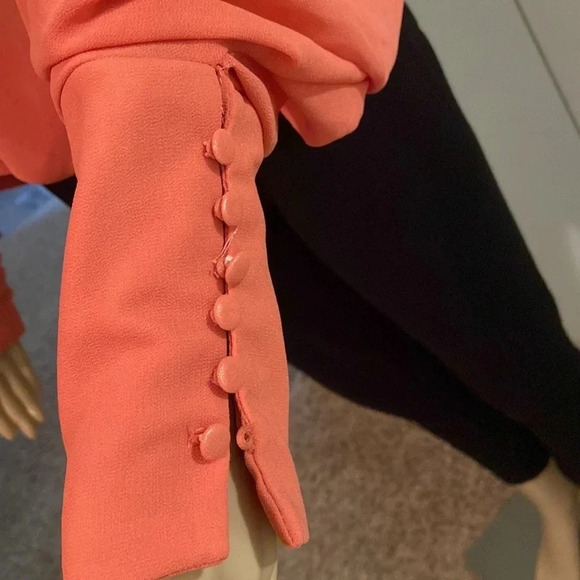 Hyfve blouse size Small, coral oversized long sleeve - Picture 5 of 9